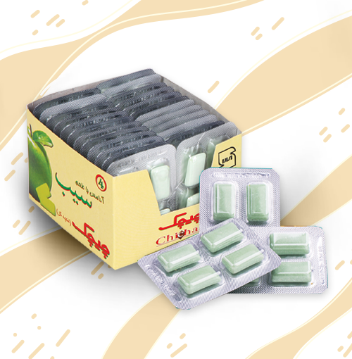 آدامس سیب چیچک 4تایی 